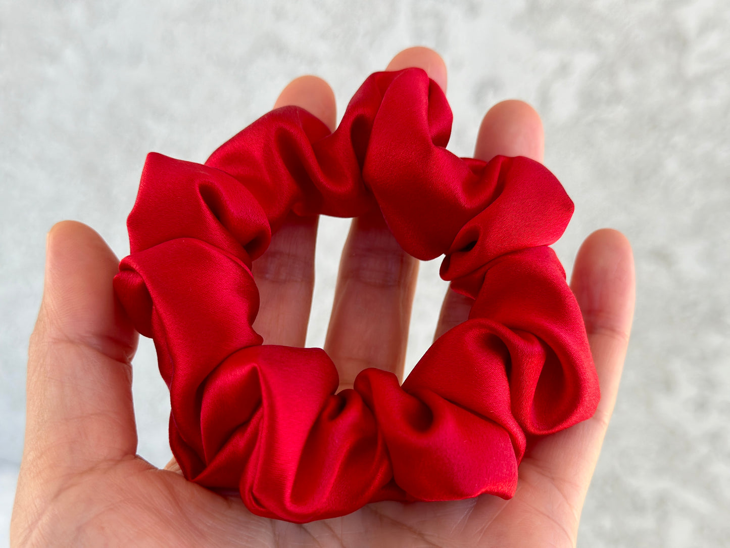 Copy of Ginger 30 Momme 100% Pure Mulberry Silk Satin Scrunchies Giant Jumbo Regular Skinny Ultra Thin Mini Hair Scrunchies for bridesmaids